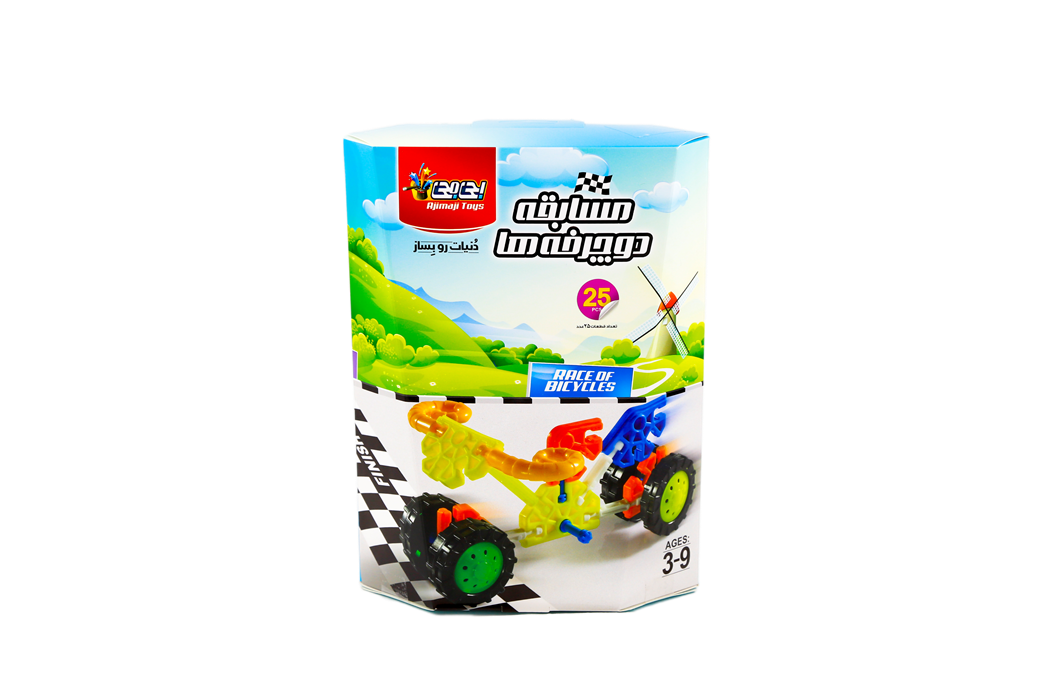 مهندسی خلاقیت- بسته مسابقه دوچرخه ها -سایز کوچک -مدل دوچرخه