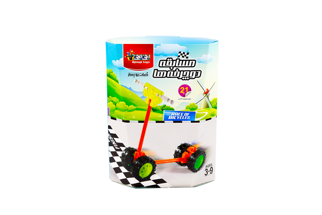 مهندسی خلاقیت - بسته مسابقه دوچرخه ها -سایز کوچک -اسکوتر